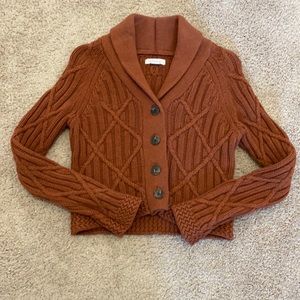 Cropped Fisherman Cardigan